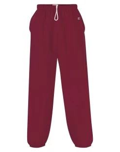 Champion Cotton Max Men`s Fleece Pant -Outfit Fashion Shop HBI RP210 Cardinal