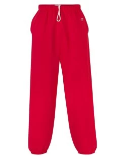 Champion Cotton Max Men`s Fleece Pant -Outfit Fashion Shop HBI RP210 Scarlet