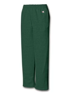 Champion Double Dry Action Fleece Kids' Sweatpants With Open Hems & Side Pockets 21 Champion Double Dry Action Fleece Kids' Sweatpants With Open Hems & Side Pockets -Outfit Fashion Shop HBI RP2403 DarkGreen