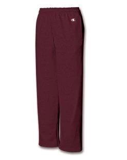 Champion Double Dry Action Fleece Kids' Sweatpants With Open Hems & Side Pockets 24 Champion Double Dry Action Fleece Kids' Sweatpants With Open Hems & Side Pockets -Outfit Fashion Shop HBI RP2403 Maroon