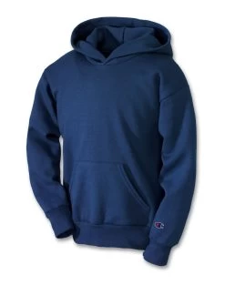 Champion Double Dry Action Fleece Pullover Kids' Hoodie -Outfit Fashion Shop HBI S2403 Navy