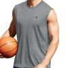 Champion Mens Vapor Heather Mesh Texture Muscle Tee -Outfit Fashion Shop HBI T0767M ConcreteHeather