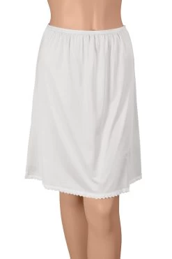 Gemsli Classica, Nylon Half Slip With Tiny Lace, Cling Free -Outfit Fashion Shop HK300 WHT 9009da14 0982 4eee bd35 3d8a95fb9741