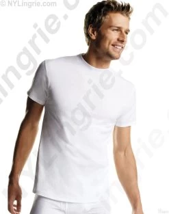 Hanes Men's White TAGLESS Crewneck Undershirt 3-Pack -Outfit Fashion Shop HNS 117246 White 01741506 cd77 4701 aaa2 7f4f4739f55e