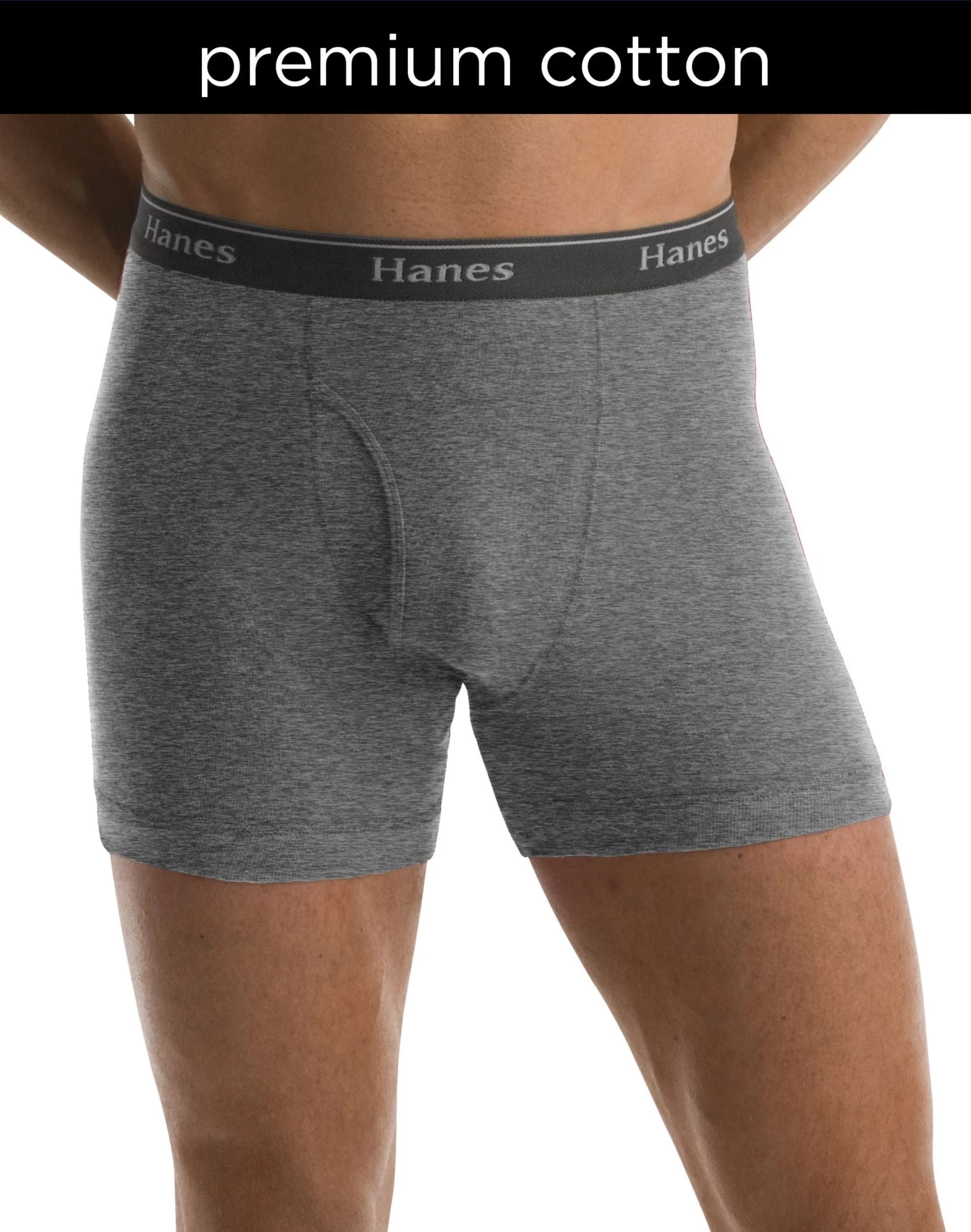 Hanes Classics Men's Boxer Briefs With Comfort Flex Waistband, Black/grey 5-Pack 3 Hanes Classics Men's Boxer Briefs With Comfort Flex Waistband, Black/grey 5-Pack
