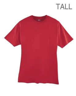 Hanes Men's Beefy-T Tall T-Shirt -Outfit Fashion Shop HNS 24737 DeepRed 6518d5c3 1601 43be 89c9 423180f8bea4