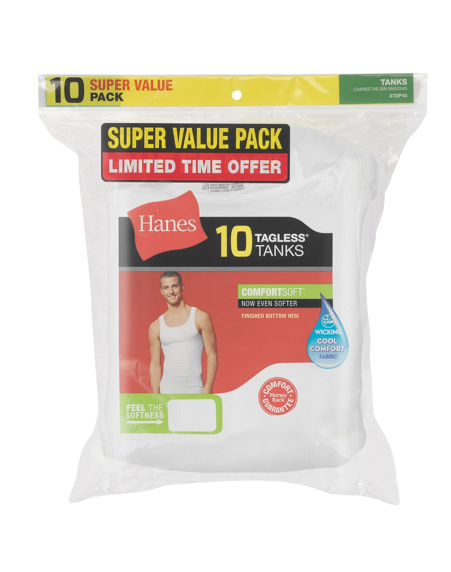 Hanes ComfortSoft® Tank Undershirt 10-Pack 6 Hanes ComfortSoft® Tank Undershirt 10-Pack - Image 4