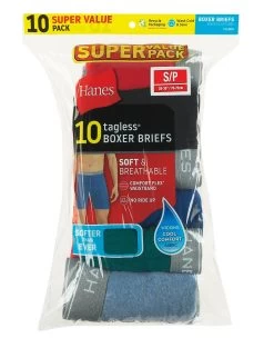 Hanes Men's Boxer Briefs With ComfortFlex® Waistband 10-Pack 10 Hanes Men's Boxer Briefs With ComfortFlex® Waistband 10-Pack -Outfit Fashion Shop HNS 7349K0 Assorted Detail03 637819045005422145