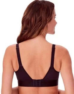 Bali Womens One Smooth U Bounce Control Underwire Bra -Outfit Fashion Shop HNS DF3456 Black Back 637883114945234025