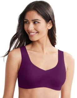 Hanes Womens Ultimate Ultra-Light Comfort Support Strap Wireless Bra 28 Hanes Womens Ultimate Ultra-Light Comfort Support Strap Wireless Bra -Outfit Fashion Shop HNS DHHU39 VenetianPurple Front 637515879393829480