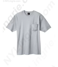 Hanes Beefy-T Adult Pocket T-Shirt -Outfit Fashion Shop HNS H5190 Ash