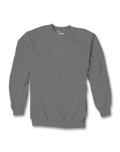 Hanes Ultimate Cotton Crewneck Adult Sweatshirt -Outfit Fashion Shop HNS HF260 CharcoalHeather