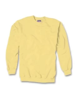 Hanes Ultimate Cotton Crewneck Adult Sweatshirt -Outfit Fashion Shop HNS HF260 DaffodilYellow