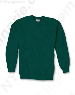 Hanes Ultimate Cotton Crewneck Adult Sweatshirt -Outfit Fashion Shop HNS HF260 DeepForest