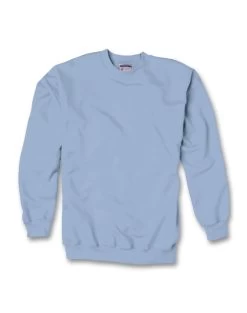 Hanes Ultimate Cotton Crewneck Adult Sweatshirt -Outfit Fashion Shop HNS HF260 LightBlue