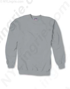 Hanes Ultimate Cotton Crewneck Adult Sweatshirt -Outfit Fashion Shop HNS HF260 LightSteel
