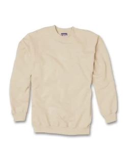 Hanes Ultimate Cotton Crewneck Adult Sweatshirt -Outfit Fashion Shop HNS HF260 Natural