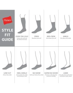 Hanes Mens FreshIQ Max Cushion Ankle 6-Pack -Outfit Fashion Shop HNS MC116 alt03 637835511133942587