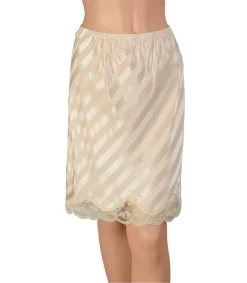 Gemsli Shadow, Tone On Tone Striped Half Slip With Novelty Lace, Cling Free -Outfit Fashion Shop HS305 TP bdd3f603 3de3 491f 823d b9624de92547