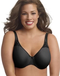 Bali Passion For Comfort Minimizer Underwire Bra -Outfit Fashion Shop JMS 20322 Black