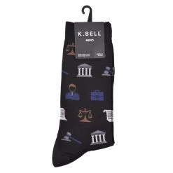 K. Bell Men`s Cotton Blend Crew Socks -Outfit Fashion Shop KBMF15H018 01