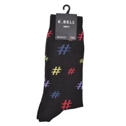 K. Bell Men`s Cotton Blend Crew Socks -Outfit Fashion Shop KBMF15H027 01