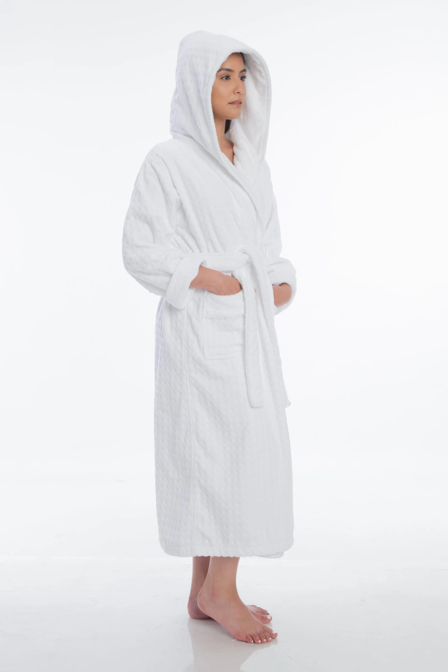 Gemsli Womens Luxurious Hooded Terry Robe 4 Gemsli Womens Luxurious Hooded Terry Robe - Image 2
