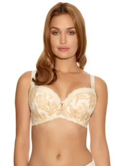 Fantasie Women`s Mae Underwired Padded Half Cup Bra -Outfit Fashion Shop MAE CHAMPAGNE UNDERWIRED PADDED HALF CUP BRA 9101 F