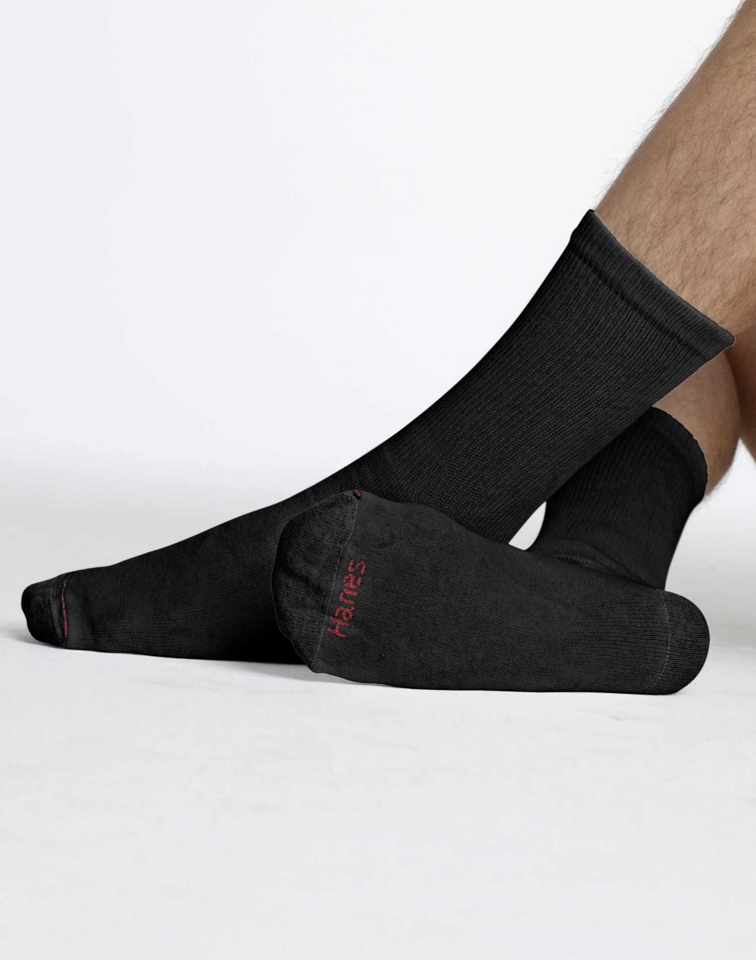 Hanes Men`s Cushion Crew Socks 12 Pack 4 Hanes Men`s Cushion Crew Socks 12 Pack - Image 2