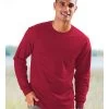 Hanes Men's TAGLESS Long-Sleeve T-Shirt With Pocket