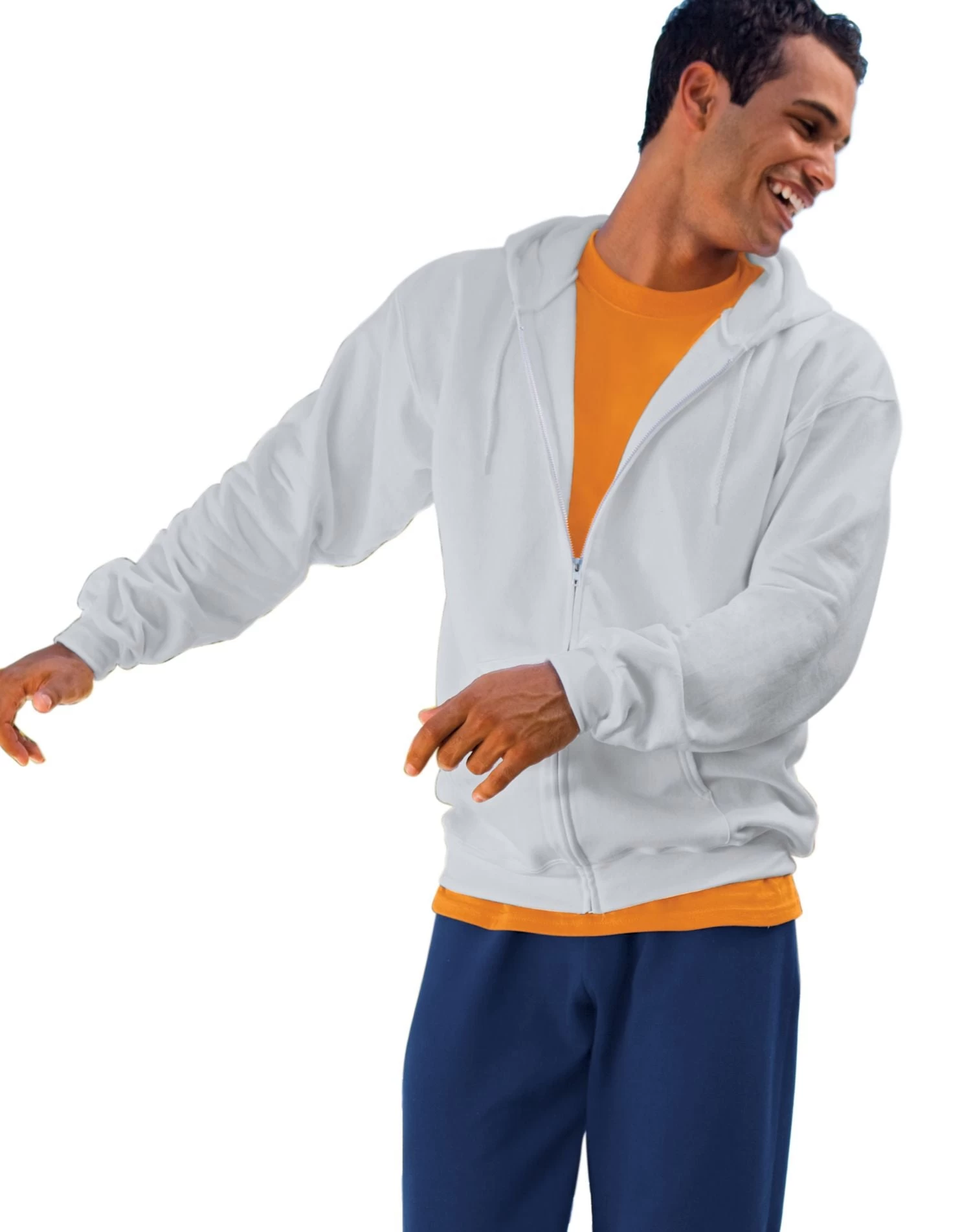Hanes Ultimate Cotton Full-Zip Fleece Hood 10 Oz 5 Hanes Ultimate Cotton Full-Zip Fleece Hood 10 Oz - Image 3