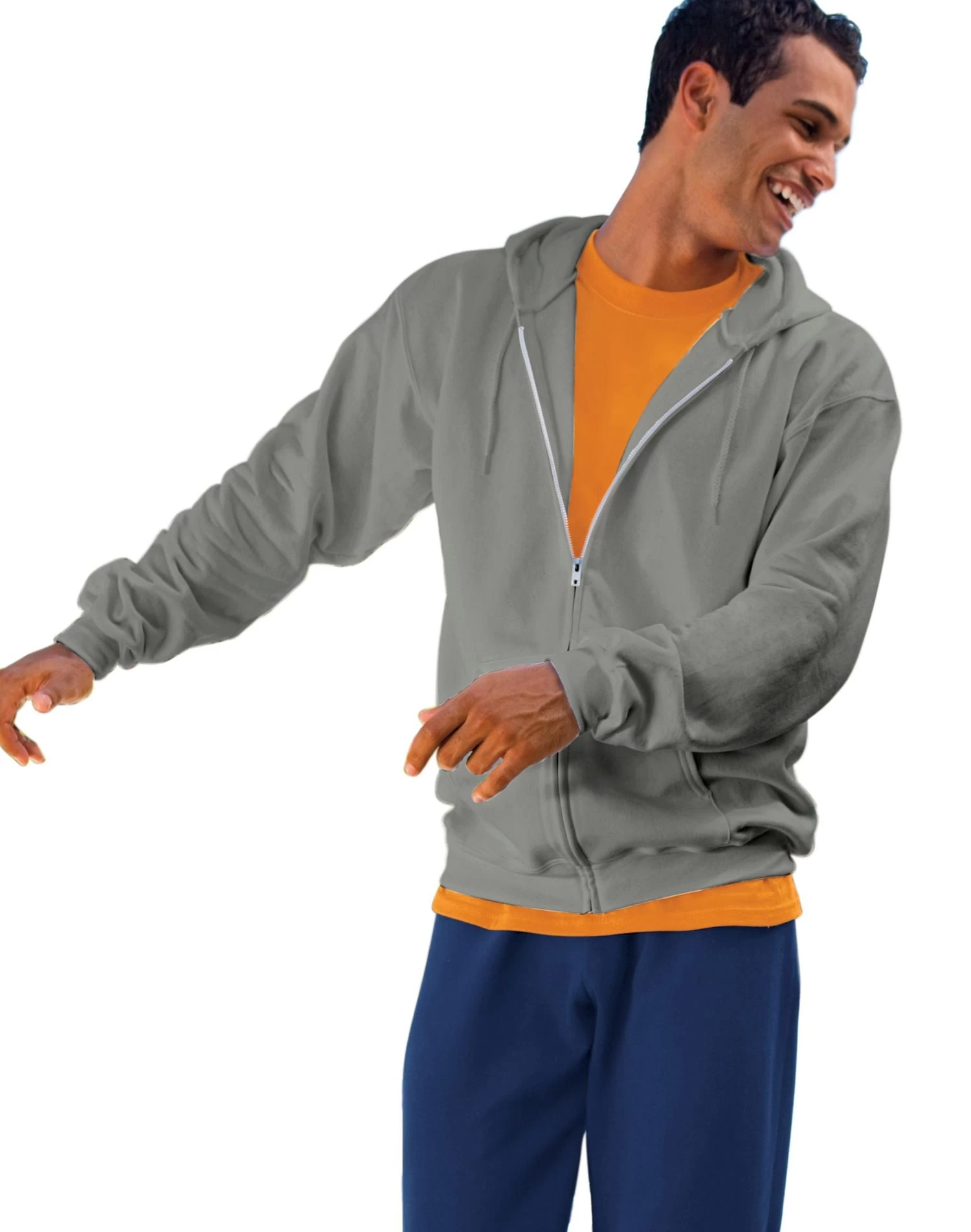 Hanes Ultimate Cotton Full-Zip Fleece Hood 10 Oz 7 Hanes Ultimate Cotton Full-Zip Fleece Hood 10 Oz - Image 5