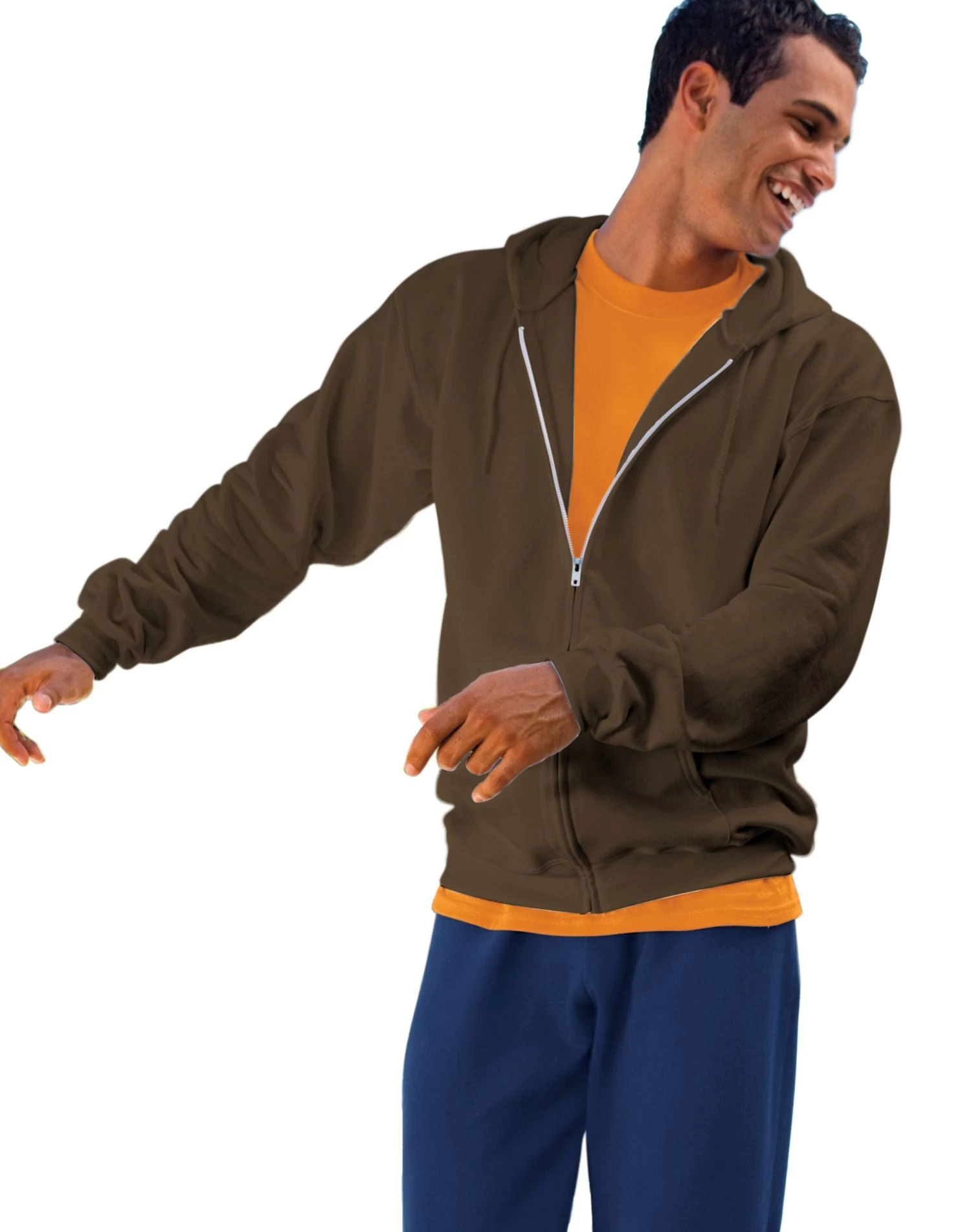 Hanes Ultimate Cotton Full-Zip Fleece Hood 10 Oz 8 Hanes Ultimate Cotton Full-Zip Fleece Hood 10 Oz - Image 6