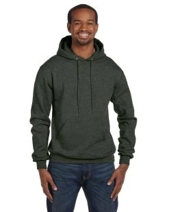 Champion Men's Double Dry Action Fleece Pullover Hood -Outfit Fashion Shop S700 SL1500 DarkGreenHeather 20 20Copy