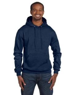 Champion Men's Double Dry Action Fleece Pullover Hood -Outfit Fashion Shop S700 SL1500 NavyHeather