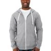 Fruit Of The Loom Mens Sofspun Jersey Full-Zip Hoodie 1 Fruit Of The Loom Mens Sofspun Jersey Full-Zip Hoodie -Outfit Fashion Shop SF60R athletic heather front.3af786ccdb3cc63e