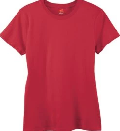 Hanes Classic-Fit Jersey Women's T-Shirt 4.5 Oz -Outfit Fashion Shop SL04 Deep Red