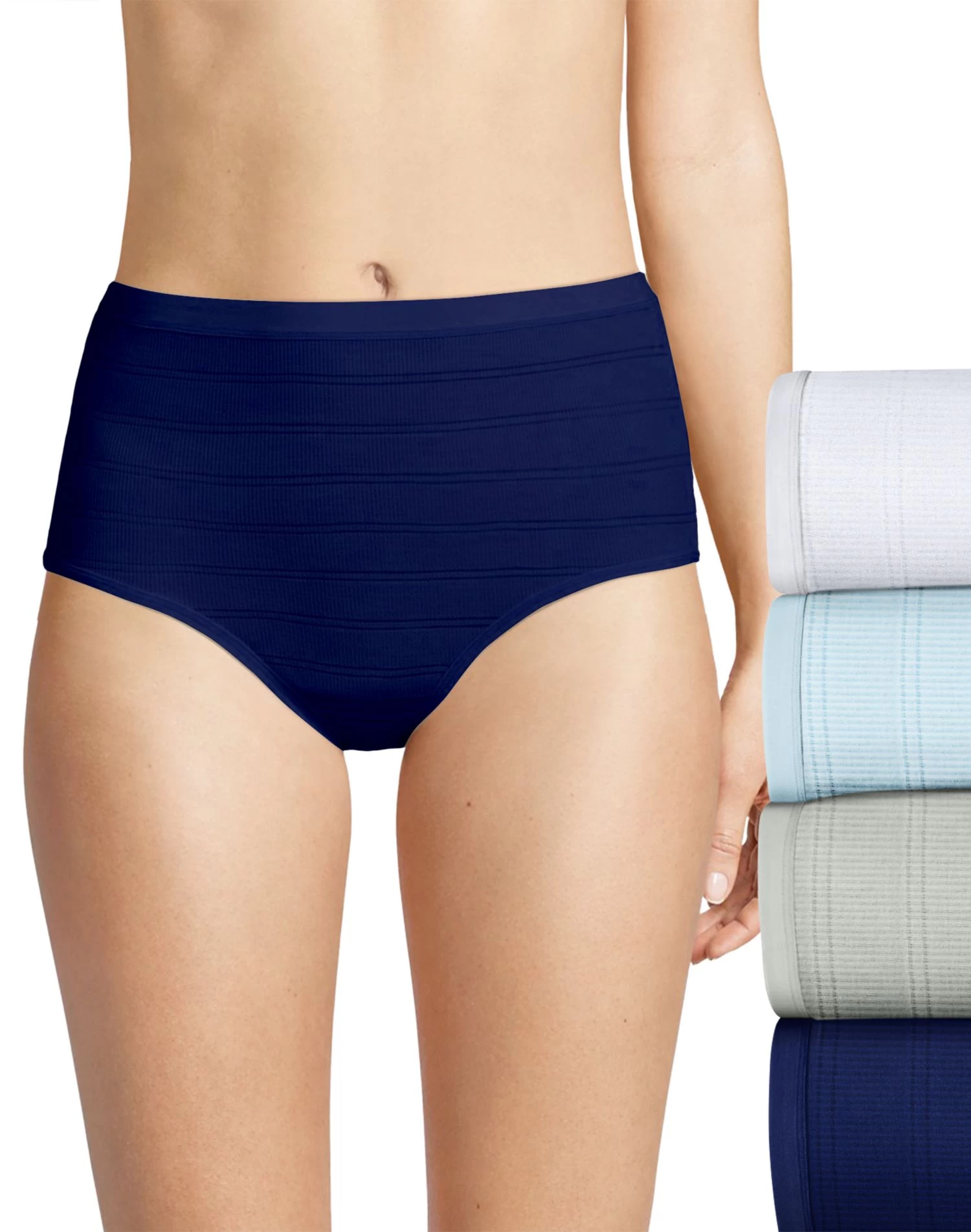Hanes Womens Ultimate Comfort Flex Fit Brief 4-Pack 5 Hanes Womens Ultimate Comfort Flex Fit Brief 4-Pack - Image 3