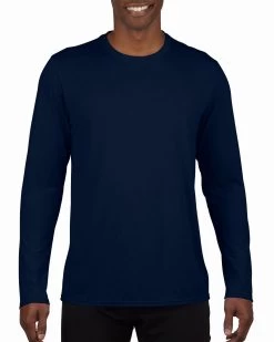 Gildan Mens Performance Long Sleeve T-Shirt, XL, Navy -Outfit Fashion Shop b117c809 9750 4379 8848 c4fa816153b0