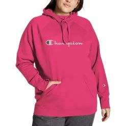 Champion Womens Plus Powerblend Fleece Hoodie -Outfit Fashion Shop b21b4325 6420 47c5 aedf 66019bd21178
