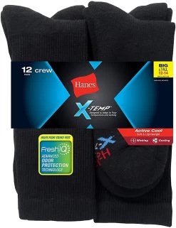 Hanes Men`s Big & Tall Crew Socks 12-Pack 7 Hanes Men`s Big & Tall Crew Socks 12-Pack -Outfit Fashion Shop b3d0ad58 50c5 47ff a1dc eddc216f9b14