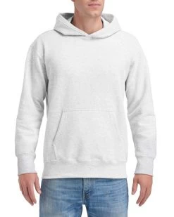 Gildan Mens Hammer Fleece Hood, XL, White