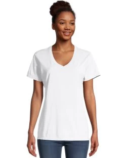 Hanes Women's ComfortWash® V-Neck Tee -Outfit Fashion Shop cd33149a 15ab 40fa b833 7a5c2aa27a73