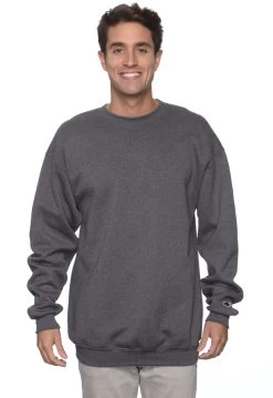 Champion Men's Double Dry Eco Fleece Crew -Outfit Fashion Shop champions600charcolheather
