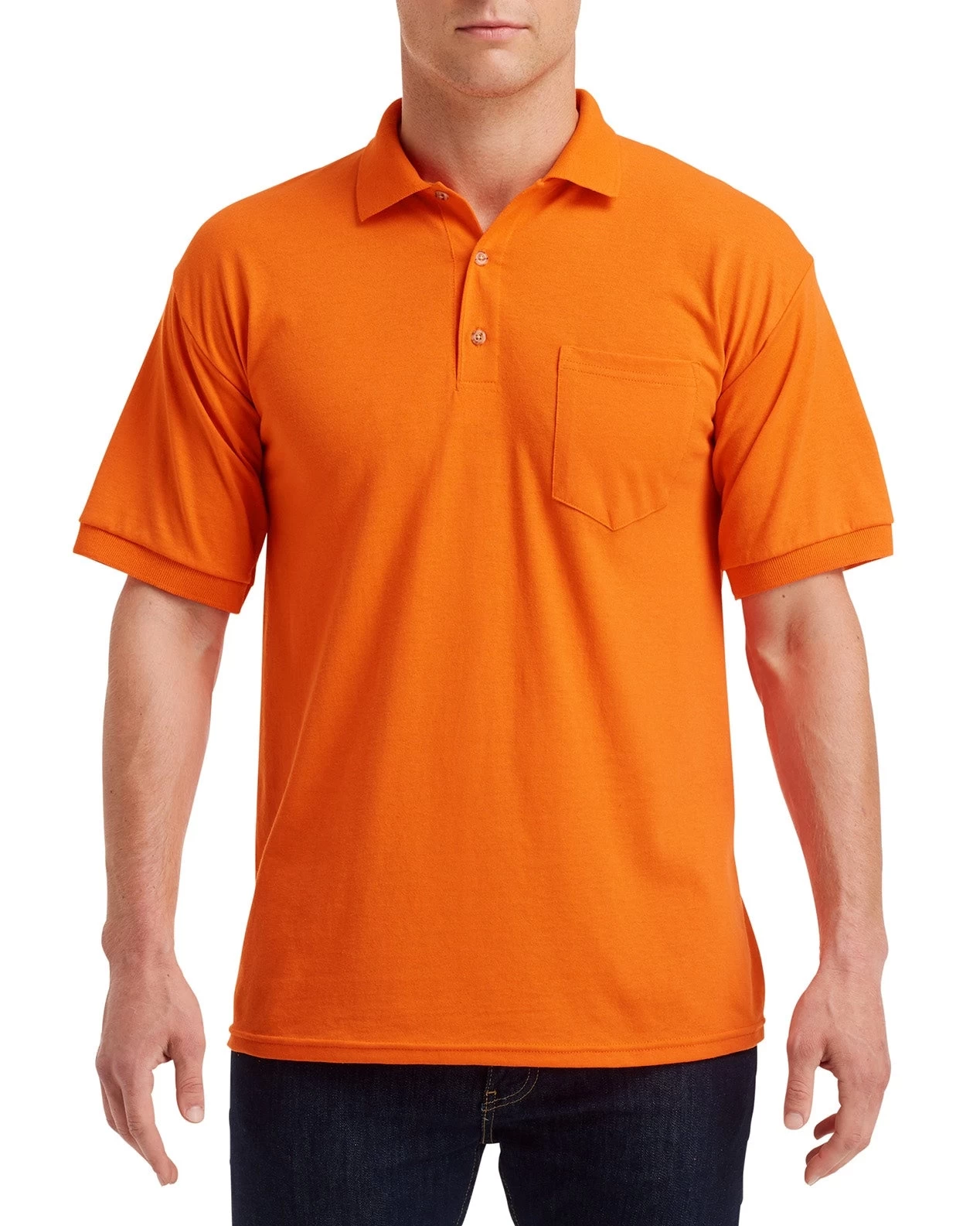 Gildan Mens DryBlend Jersey Sport Shirt With Pocket, XL, Graphite Heather 9 Gildan Mens DryBlend Jersey Sport Shirt With Pocket, XL, Graphite Heather - Image 7