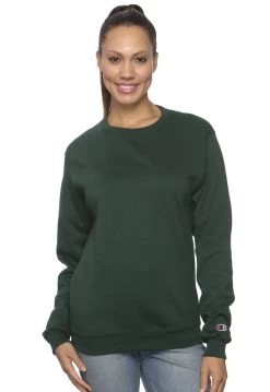 Champion Men's Double Dry Eco Fleece Crew -Outfit Fashion Shop darkgreen