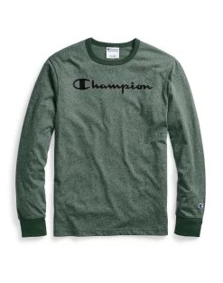 Champion Mens Heritage Heather Long-Sleeve Tee -Outfit Fashion Shop e9aeab8f f6ac 4e50 bb06 9a5a82a7ade9