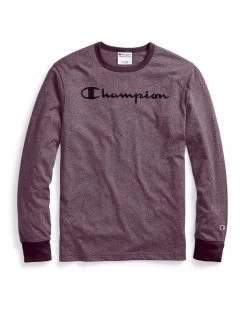 Champion Mens Heritage Heather Long-Sleeve Tee