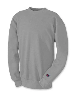 Champion Men's Double Dry Eco Fleece Crew -Outfit Fashion Shop grey