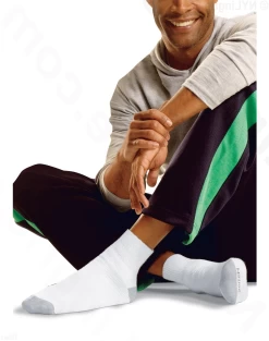 Hanes Men's Big & Tall Cushion Quarter Crew Socks 6-Pack -Outfit Fashion Shop hanes145 6alt1 3a87a87c 5359 4f6f bc2e 9bc2d4dfa9d6